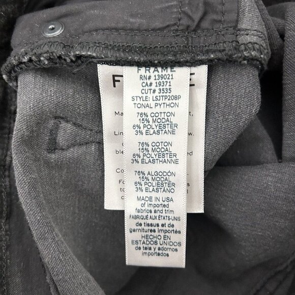 Frame Le Skinny De Jeanne Jeans Womens Size 27 Python Snake Print - Picture 9 of 9